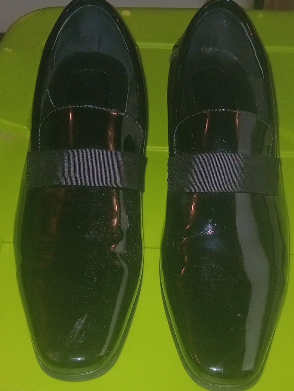Calvin Klein Black Patent Slip-On Loafers